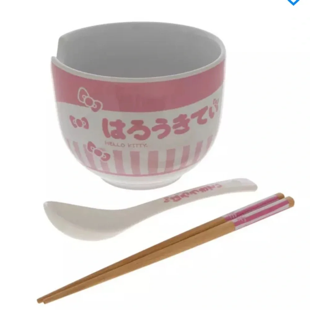 Hello Kitty Pink and Blue Dinnerware Bowl